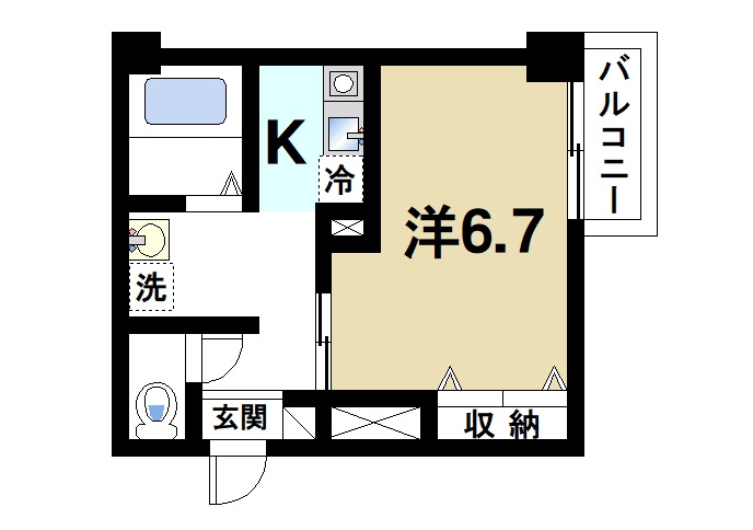 インペリアル奈良大宮の間取り|使い勝手のいい間取りです