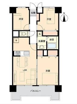 【中古マンション】ライオンズマンション本川越第2の間取り