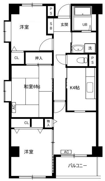 ソシエ南長崎の間取り|間取りです。