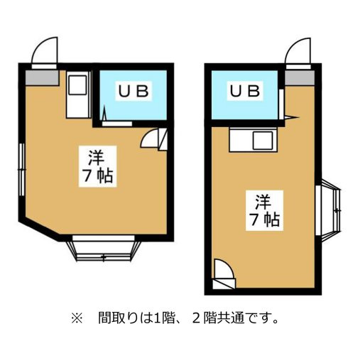 ジョイハイツ　京都市伏見区1棟売りアパートの間取り