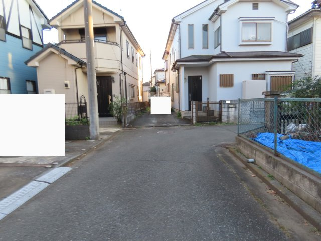 川越市笠幡売地の前面道路含む現地写真
