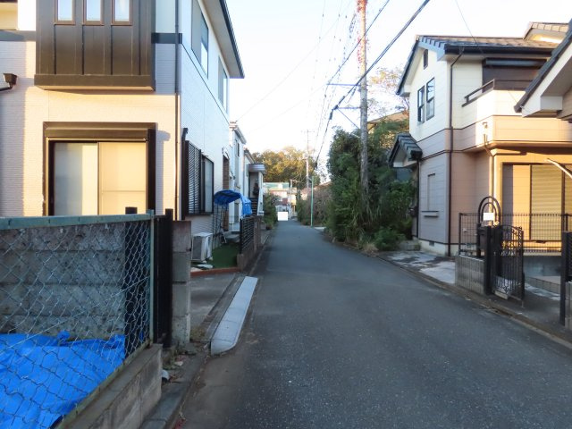 川越市笠幡売地の前面道路含む現地写真