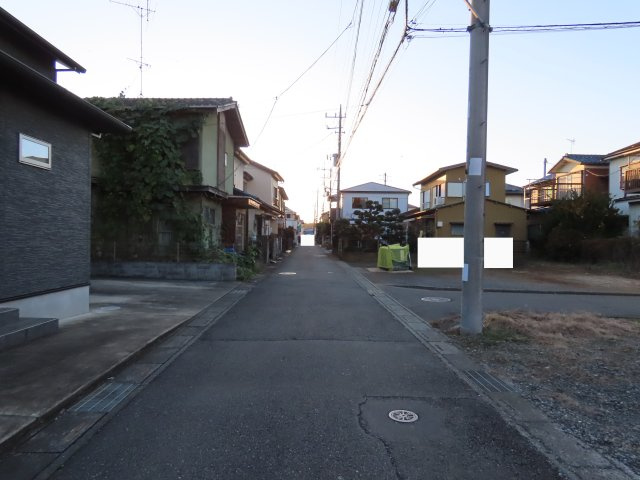 川越市笠幡売地の前面道路含む現地写真