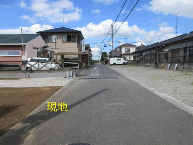 【仲介手数料無料】新築戸建　深谷市上野台2995-5（全1棟）の前面道路含む現地写真