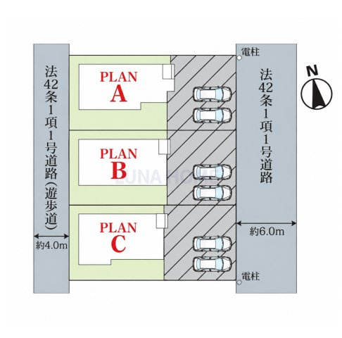 龍ケ崎市城ノ内4丁目3番　新築戸建　C号棟