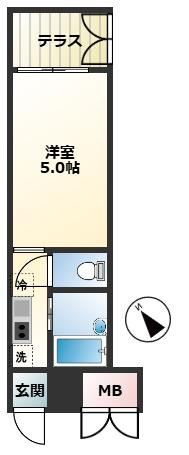 【間取り】 | ヌーヴェル・コート西新宿