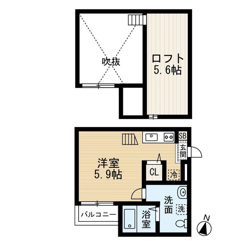 morning hills蘇我(モーニングヒルズソガ)の間取り