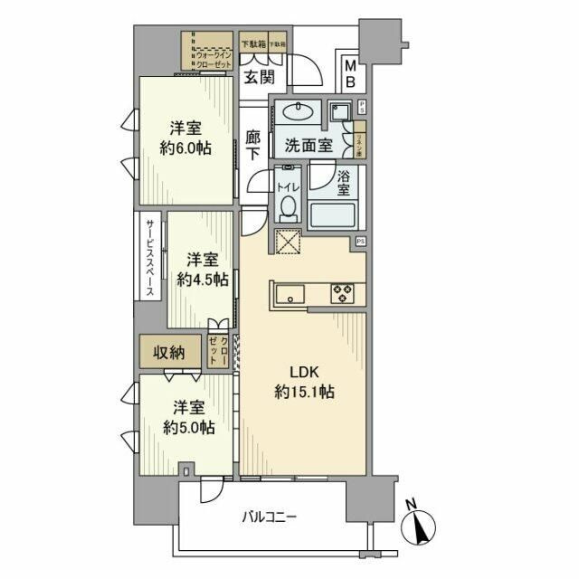 プラウド船橋本町通りの間取り