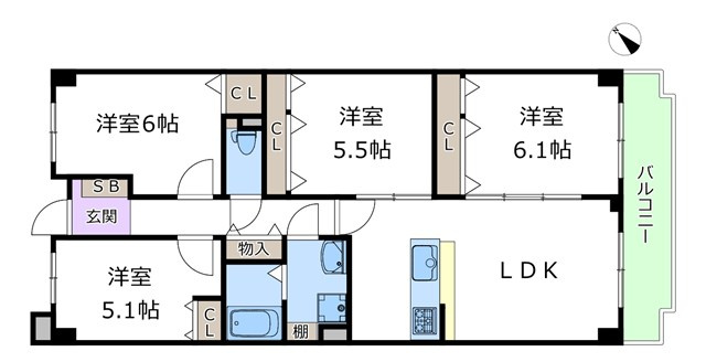 【間取り】 | ローレルコート桜塚 | エイブルにて取扱い可能な住宅ローンは、全部で10種類以上！お客様にピッタリの住宅ローンを当社のFPよりご案内させて頂きます。住宅ローンのご相談だけでも、お気軽にご相談下さいませ。