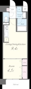 BRIGHT　CUBEの間取り