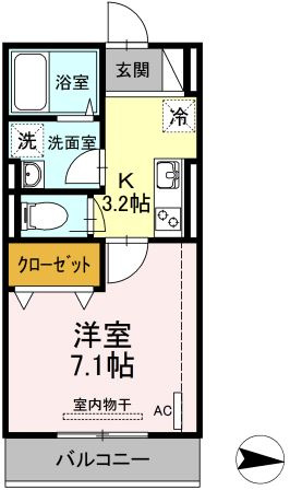 エスペランサ311の間取り|オートロック・宅配ボックス完備♪