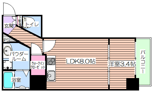 【間取り】 | アドバンス西梅田Ⅳエール