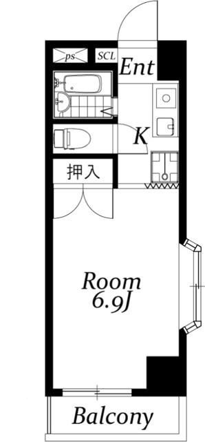 ハイコーポ小泉５．６の間取り|間取りです。