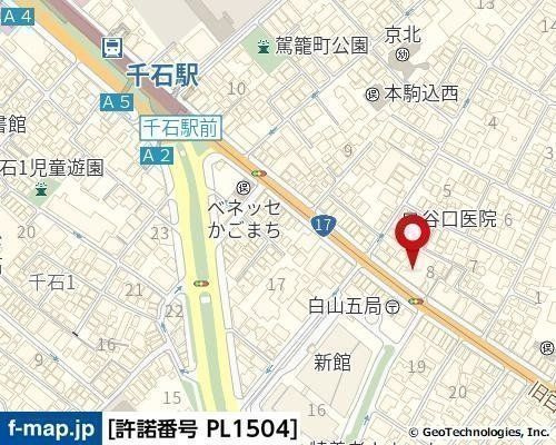 スカイコート文京白山の地図