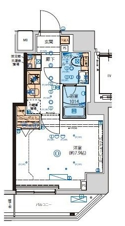 リヴシティ向島参番館の間取り|間取りです。