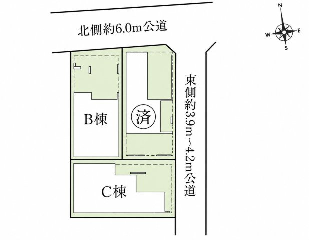 【区画図】 | 宮坂＿新築分譲デザイン住宅　C号棟