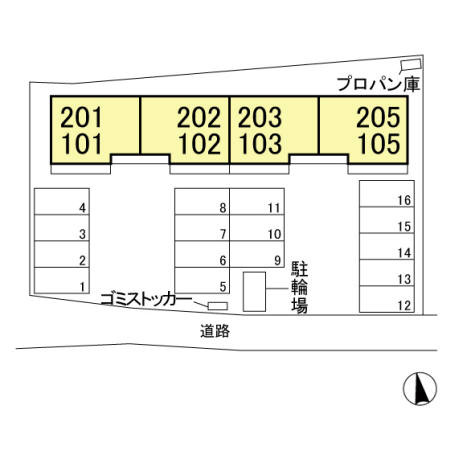 ヴィクトワールの区画図