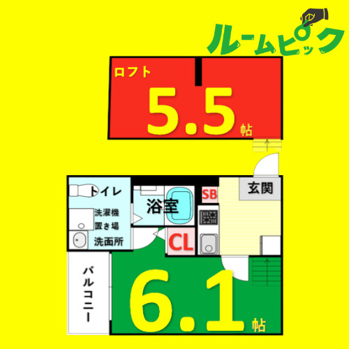 Core　Kanayama(コアカナヤマ)　名古屋市賃貸　仲介手数料無料の間取り