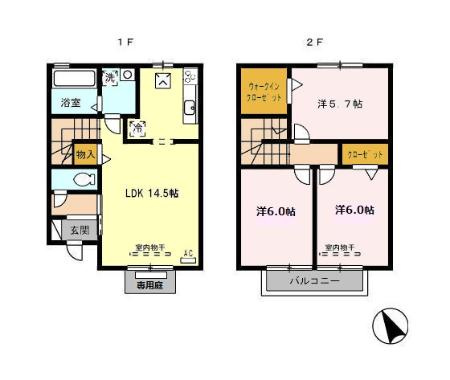 ベラール　Ｂの間取り