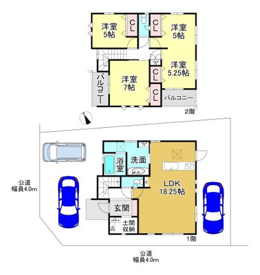 【区画図】 | 大津市際川3丁目25-11　新築戸建