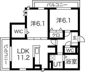 グランスタ花山の間取り
