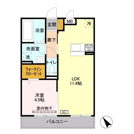 【間取り】 | シャトレーウエスト明神