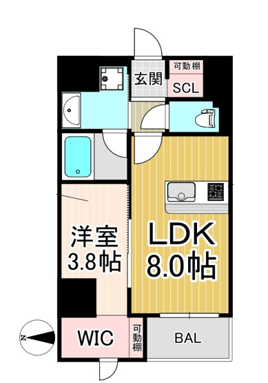【間取り】 | The　9th　Residence　Sakae　Side