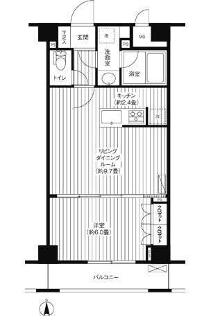 【間取り】 | グランハイツ東新宿