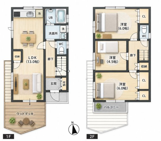 【間取り】 | ◆泉区岡津町　中古戸建◆