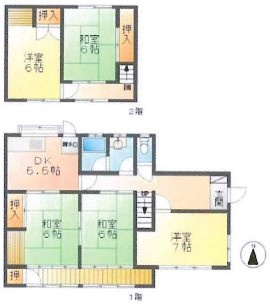 中古住宅［オーナーチェンジ］下鵜飼の間取り