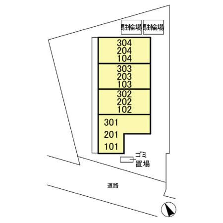 番匠参番館の区画図