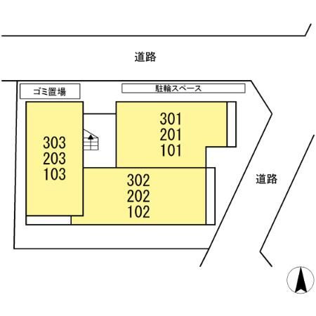 レジリエンス下赤塚の区画図