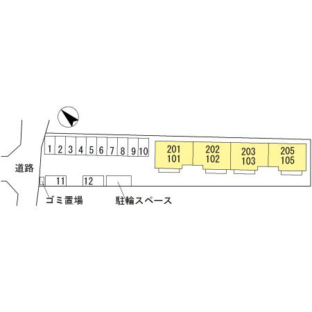 ＣａＳａ　ｄｅ　Ｈａｒｕの区画図