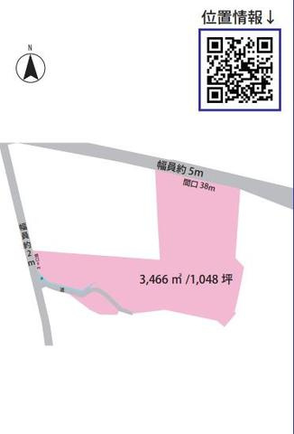 坂戸市竹之内　売地の区画図