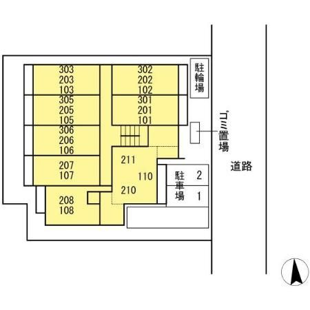 トワ・グレース柏の葉の区画図