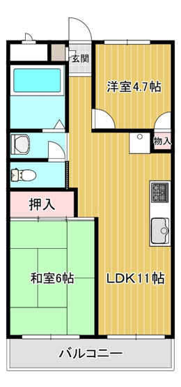 【間取り】 | メゾン三田赤坂