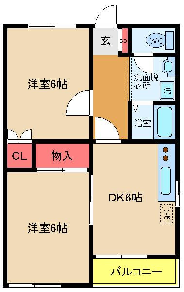 エステート明星の間取り
