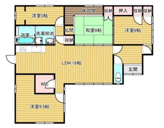 都城市梅北町の中古一戸建の間取り