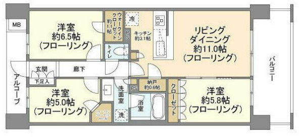 【間取り】 | ザ・レジデンス津田沼奏の杜