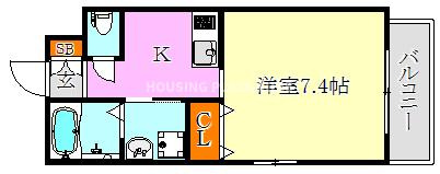 NET-K片山町の間取り