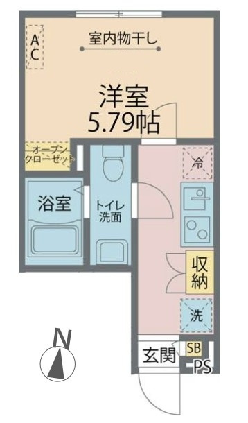 カインドネス蕨Ⅲの間取り