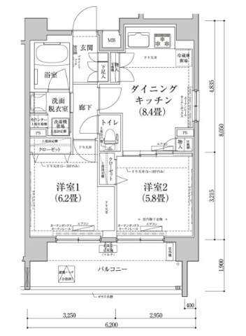 ティモーネプレミアム押上の間取り