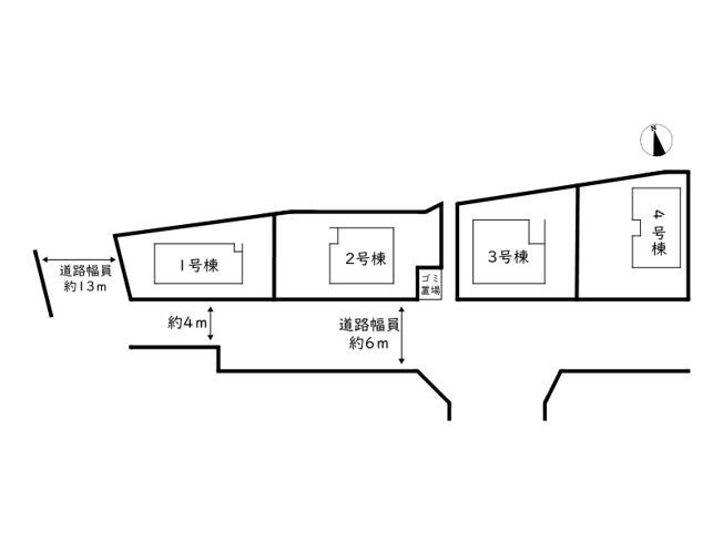 【区画図】 | 姫路市勝原区山戸第5／全4棟