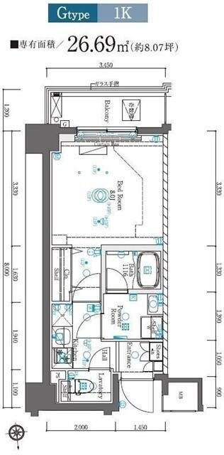 ＭＡＸＩＶ府中ＡＺの間取り
