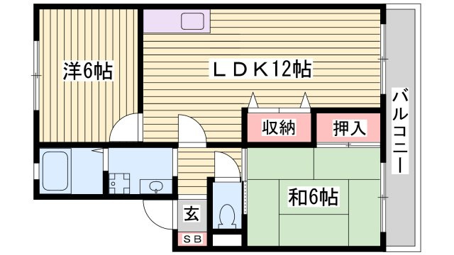 ベガ堀町B棟の間取り