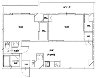 【間取り】 | ハタノコーポ | 間取りです。
