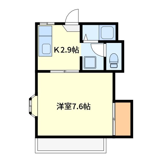 【間取り】 | コーポ美鈴