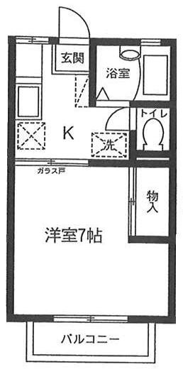 ソレイユ鷹の道の間取り