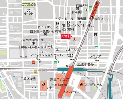 【地図】 | クレスト小杉スクエア