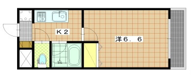 ＹＳＫⅤマンションの間取り|間取りです。